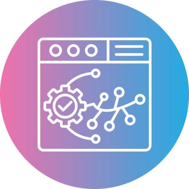 Uygulama modern simgesinin vektör illüstrasyonu