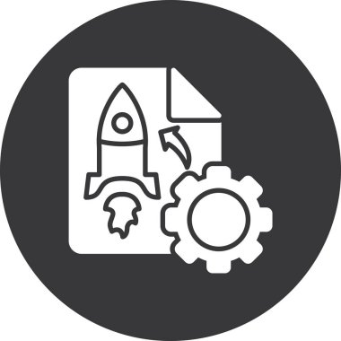 Başlangıç. Web simgesi basit illüstrasyon