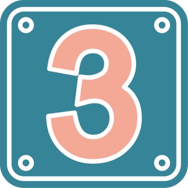 4 numaralı simge vektör illüstrasyonu