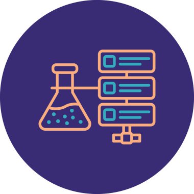 Bilim simgesi modern vektör illüstrasyonu