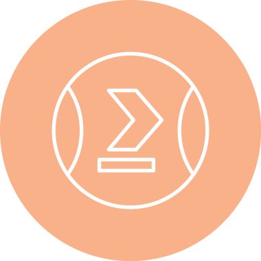 Bir çember simgesinin vektör illüstrasyonu