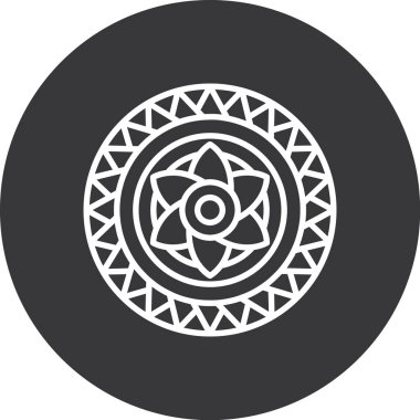 Bir çember simgesinin vektör illüstrasyonu