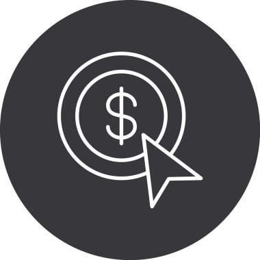 Dolar simgesi vektör illüstrasyonu