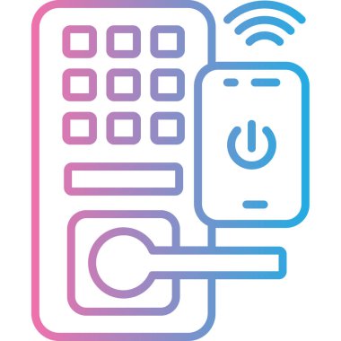 Kablosuz. Web simgesi basit illüstrasyon