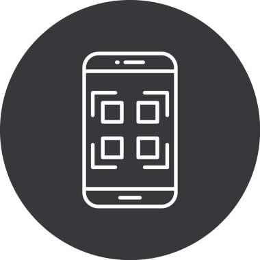 Cep telefonu simgesinin vektör illüstrasyonu