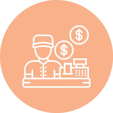 İş simgesi finans kavramının vektör illüstrasyonu