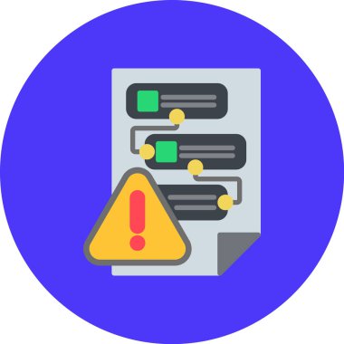 veri hatası. Web simgesi basit illüstrasyon