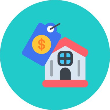 Ev. Web simgesi basit illüstrasyon