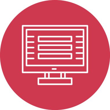 bilgisayar simgesi vektör illüstrasyonu