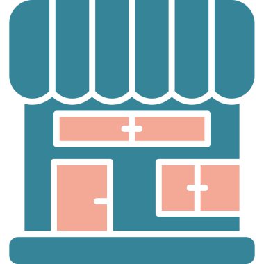 Boks. Web simgesi basit illüstrasyon