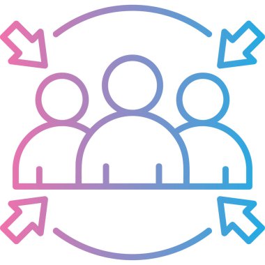 İnsan simgesinin vektör illüstrasyonu