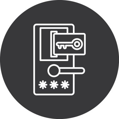 Güvenli simgenin vektör illüstrasyonu