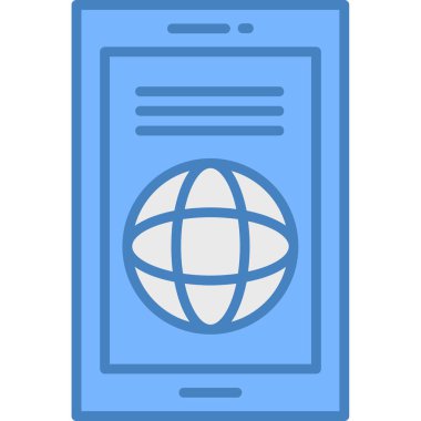 İnternet web simgesi vektör illüstrasyonu