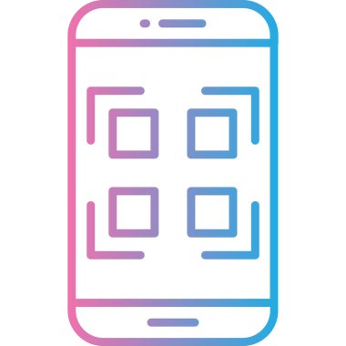 mobil simge vektör illüstrasyonu