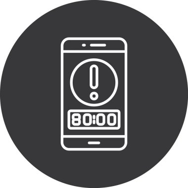 Mobil simgenin vektör illüstrasyonu