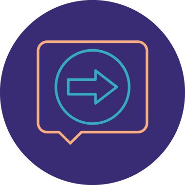 ok simgesi vektör illüstrasyonu