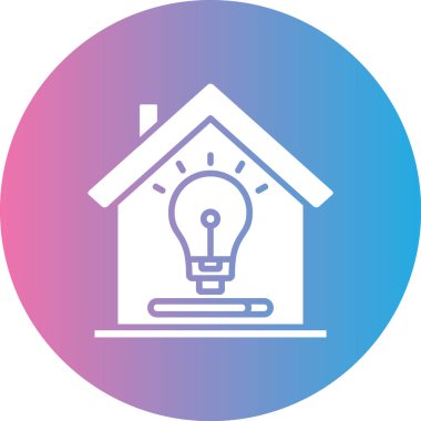 Bir lamba simgesinin vektör illüstrasyonu