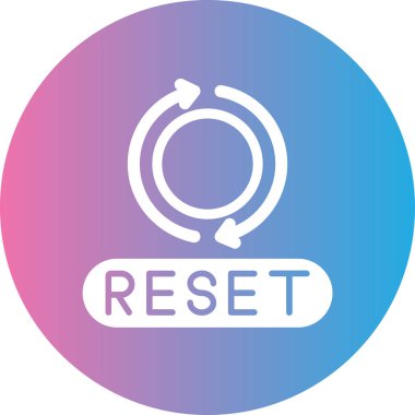 Yeniden yükleme simgesi beyaza izole edilmiş moda biçiminde