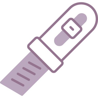 Kesici Simgesi, Basit Renk Vektörü İllüstrasyonu