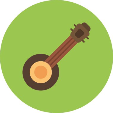 Müzik. Web simgesi basit illüstrasyon