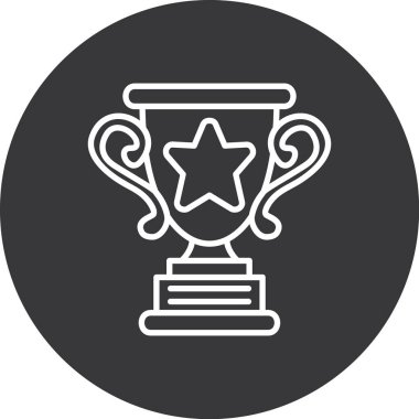 Ödül simgesi soyut arkaplanda izole edildi