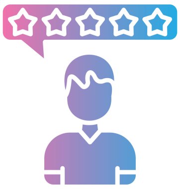 Müşteri derecelendirme ikonu vektör illüstrasyonu