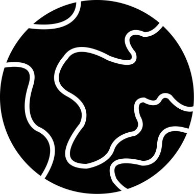 Dünya gezegeninin simgesi katı bir şekilde