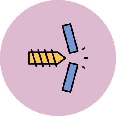 Bir kalem simgesinin vektör illüstrasyonu