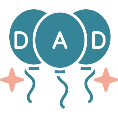 Babalar Günü simgesinin vektör illüstrasyonu