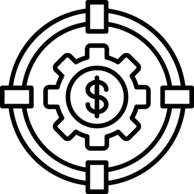 Teçhizat Web simgesi basit illüstrasyon