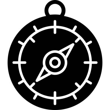 Pusula. Web simgesi basit illüstrasyon