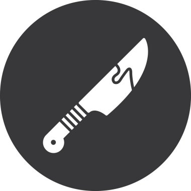 bıçak simgesi vektör illüstrasyonu