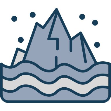 dağ ikonu vektör illüstrasyonu