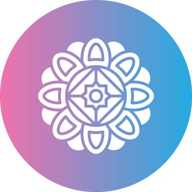 Güzel bir çiçeğin vektör çizimi