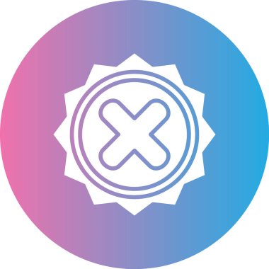 Çapraz simge, vektör çizimi