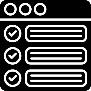 onay kutusu simgesi vektör çizimi