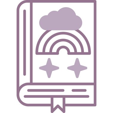 Kitap. Web simgesi basit illüstrasyon