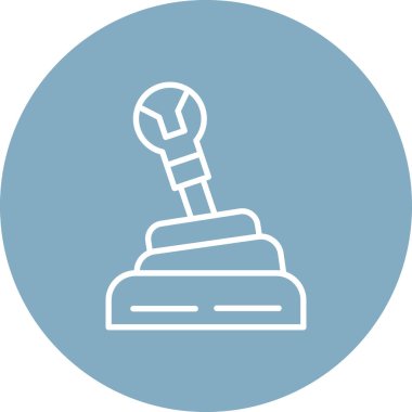 Modern oto tamir simgesinin vektör illüstrasyonu