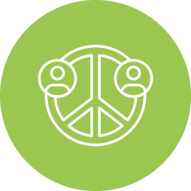 Şeffaf bir arkaplanda barış vektörü çizimi. Birinci kalite semboller. Konsept ve grafik tasarımı için vuruş simgesi.