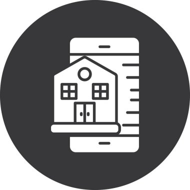 Ev simgesini, basit vektör çizim