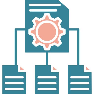 Sunucu. Web simgesi basit illüstrasyon