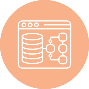 Modern simgenin vektör illüstrasyonu