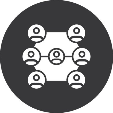 ağ simgesi. Basit tasarım.