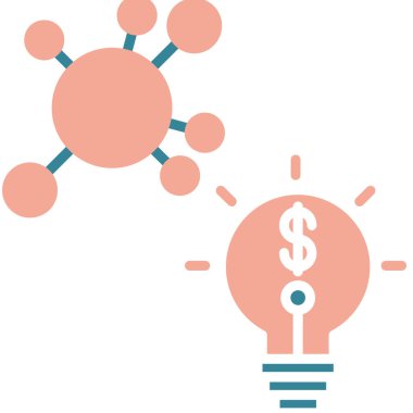 Yaratıcı bir fikir simge vektör çizim