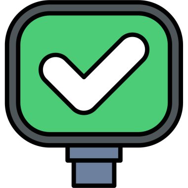 İşaret simgesi renk ana hatlarını kontrol et