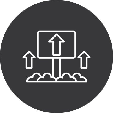 ok simgesi, vektör illüstrasyonu