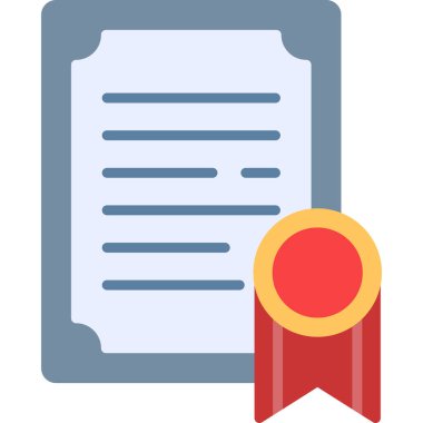 belge düz vektör simgesi