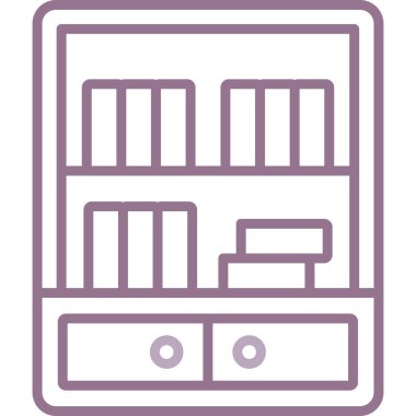 Kitap. Web simgesi basit illüstrasyon