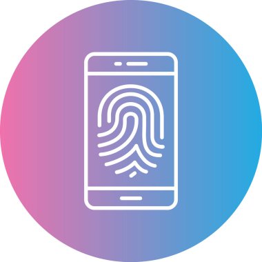 Akıllı telefon simgesinin vektör illüstrasyonu