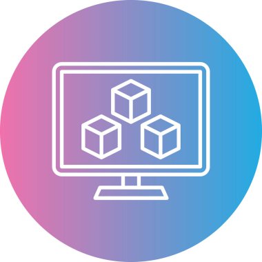 Modern simgenin vektör illüstrasyonu